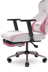 Warrior Aragorn Blanc Deri Oyuncu Koltuğu Gül Kurusu - Ayak Uzatmalı Bilgisayar Sandalyesi 1698B0490 - 6