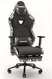 Warrior Aragorn Kumaş Oyuncu Koltuğu - Kamuflaj - Ayak Uzatmalı Bilgisayar Sandalyesi - 1598B1401 - 1