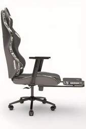 Warrior Aragorn Kumaş Oyuncu Koltuğu - Kamuflaj - Ayak Uzatmalı Bilgisayar Sandalyesi - 1598B1401 - 2