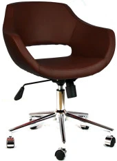 Bürocci Viva Metal Ayaklı Çalışma Koltuğu-Kahverengi-2021A0121 - 1