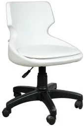 Bürocci Zaga Plastik Ayaklı Çalışma Koltuğu-Beyaz-2023B0109 - 1