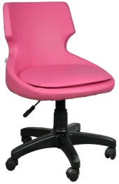 Bürocci Zaga Plastik Ayaklı Çalışma Koltuğu-Pembe-2023B0120 - 1