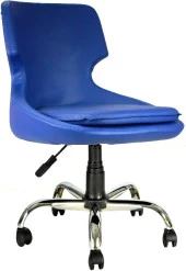 Bürocci Zaga Metal Ayaklı Çalışma Koltuğu-Lacivert-2023D0103 - 1