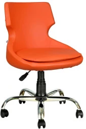 Bürocci Zaga Metal Ayaklı Çalışma Koltuğu-Turuncu-2023D0123 - 1