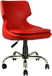 Bürocci Zaga Metal Ayaklı Çalışma Koltuğu-Kırmızı-2023D0116 - 1