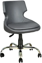 Bürocci Zaga Metal Ayaklı Çalışma Koltuğu-Gri-2023D0125 - 1