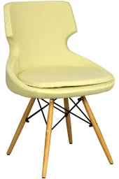 Bürocci Zaga Cafe Koltuğu-Krem Deri-2023G0115 - 1