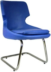 Bürocci Zaga Metal Ayaklı  Misafir Koltuğu-Lacivert-2023J0103 - 1