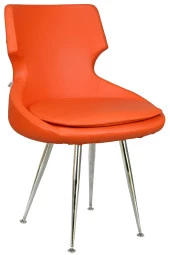 Bürocci Zaga Metal Ayaklı Misafir Koltuğu-Turuncu-2023P0123 - 1