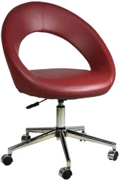 Bürocci Miranda Metal Ayaklı Çalışma Koltuğu-Bordo-2222K0102 - 1