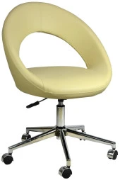 Bürocci Miranda Metal Ayaklı Çalışma Koltuğu-Krem-2222K0115 - 1