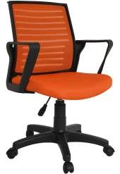 Bürocci Likya Plastik Ayaklı Çalışma Koltuğu-Turuncu File-2284L0549 - 1