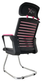 XFly Metal Ayaklı Oyuncu Koltuğu - Pembe File - 2400J0545 thumbnail 5