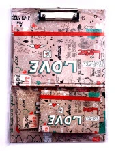 Tigra Sekreterlik Defter Seti 4Lü Bej Love - 1