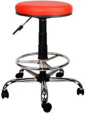 Bürocci Metal Ayaklı Yüksek Tabure-Kırmızı-2999T0116 - 1