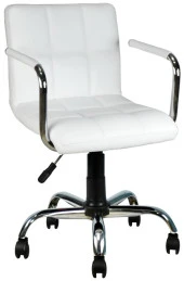 Bürocci Carla Çalışma Koltuğu-Beyaz Deri-9503D0109 - 1