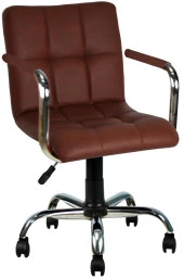 Bürocci Carla Çalışma Koltuğu-Kahverengi Deri-9503D0121 - 1