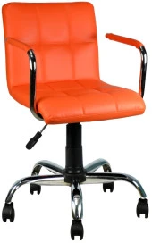 Bürocci Carla Çalışma Koltuğu-Turuncu Deri-9503D0123 - 1