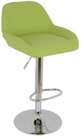 Bürocci Texas Bar Taburesi - Yeşil Deri - 9506S0110 - 1