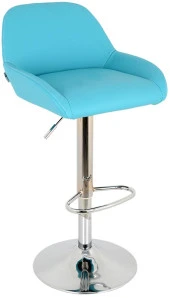 Bürocci Texas Bar Taburesi - Turkuaz Deri - 9506S0111 - 1