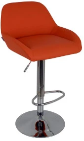 Bürocci Texas Bar Taburesi - Turuncu Deri - 9506S0123 - 1