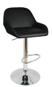 Bürocci Texas Bar Taburesi - Gri Deri - 9506S0125 - 1