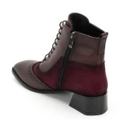 Kadın Küt Burunlu Topuklu  Bot thumbnail 4