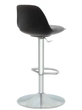 Bürocci Nadya Bar Sandalyesi - Gri Deri - Metal Ayaklı Bar Taburesi - 9537S0125 - 3