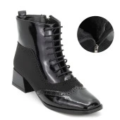 Kadın Küt Burunlu Topuklu  Bot thumbnail 7