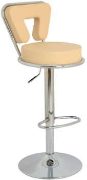 Bürocci Virago Bar Sandalyesi - Krem Deri - 9540S0115 - 1