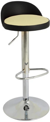 Bürocci Jack Bar Sandalyesi - Krem Deri - 9560S0115 - 1