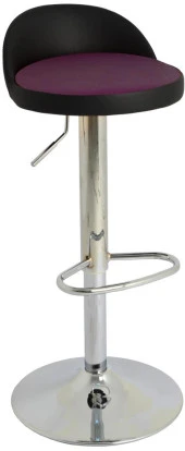 Bürocci Jack Bar Sandalyesi - Mor Deri - 9560S0124 - 1