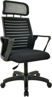 Bürocci Likya Plastik Ayaklı Çalışma Koltuğu-Siyah File-2284B0541 - 1