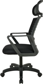 Bürocci Likya Plastik Ayaklı Çalışma Koltuğu-Siyah File-2284B0541 - 4