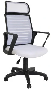 Bürocci Likya Plastik Ayaklı Çalışma Koltuğu-Beyaz File-2284B0550 - 1