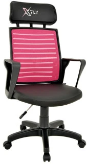 XFly Plastik Ayaklı Oyuncu Koltuğu-Pembe File-2390C0548 thumbnail 1