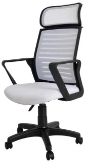 Bürocci Likya Plastik Ayaklı Çalışma Koltuğu-Beyaz File-2284B0550 - 3