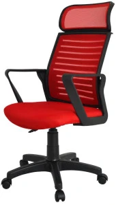 Bürocci Likya Plastik Ayaklı Çalışma Koltuğu-Kırmızı File-2284B0545 - 3