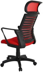 Bürocci Likya Plastik Ayaklı Çalışma Koltuğu-Kırmızı File-2284B0545 - 5