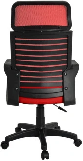 Bürocci Likya Plastik Ayaklı Çalışma Koltuğu-Kırmızı File-2284B0545 - 6