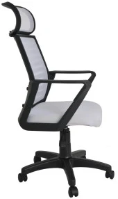 Bürocci Likya Plastik Ayaklı Çalışma Koltuğu-Beyaz File-2284B0550 - 8