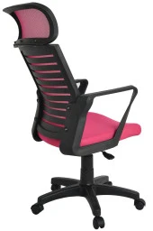 Bürocci Likya Plastik Ayaklı Çalışma Koltuğu-Pembe File-2284B0548 - 7