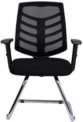 Bürocci Quattro Fileli Misafir Koltuğu-Siyah File-2350J0541 - 2