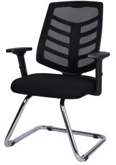 Bürocci Quattro Fileli Misafir Koltuğu-Siyah File-2350J0541 - 3