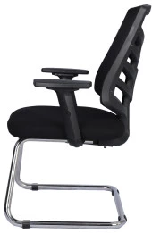 Bürocci Quattro Fileli Misafir Koltuğu-Siyah File-2350J0541 - 4