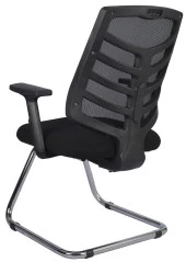 Bürocci Quattro Fileli Misafir Koltuğu-Siyah File-2350J0541 - 5