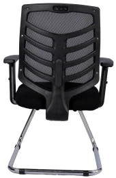 Bürocci Quattro Fileli Misafir Koltuğu-Siyah File-2350J0541 - 6