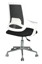 Bürocci Enzo White Fileli Çalışma Koltuğu-Siyah File-2376A0541 - 7