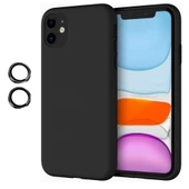 iPhone 11 Kılıf Kamera Lensli Lansman Silikon Kapak - 2
