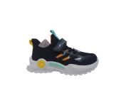 Lescon Tibet Çocuk Siyah Spor Ayakkabı - 1